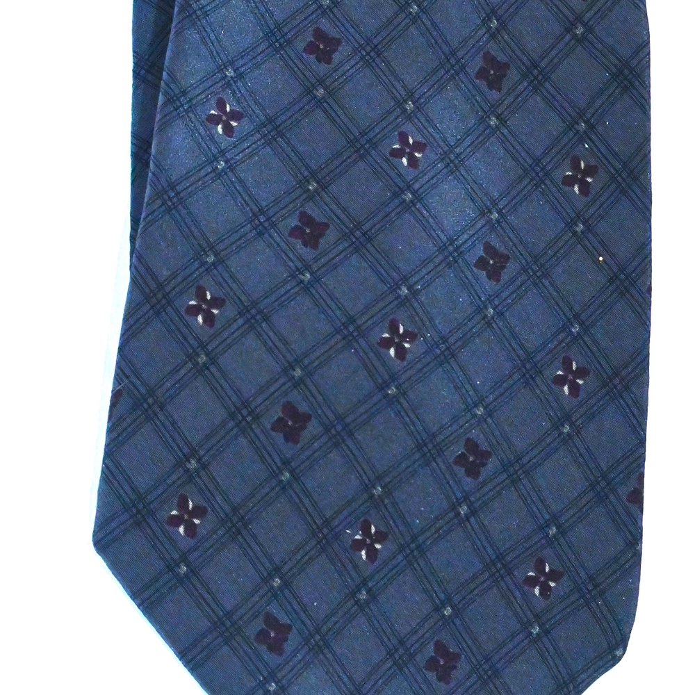 Vintage higher-end BILL BLASS BLACK LABEL TIE 100% Silk made in Costa Rica